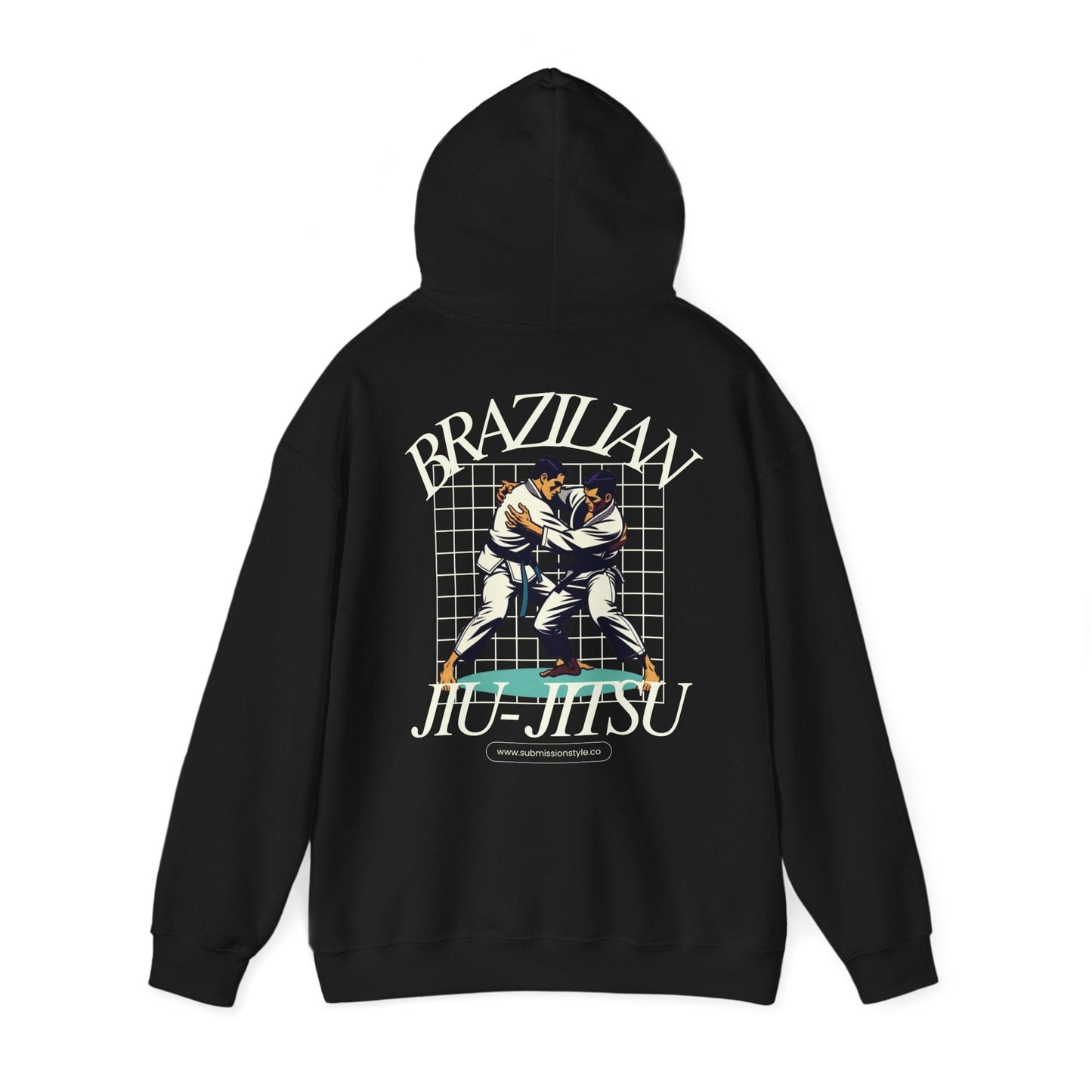 BJJ Retro Grid Hoodie