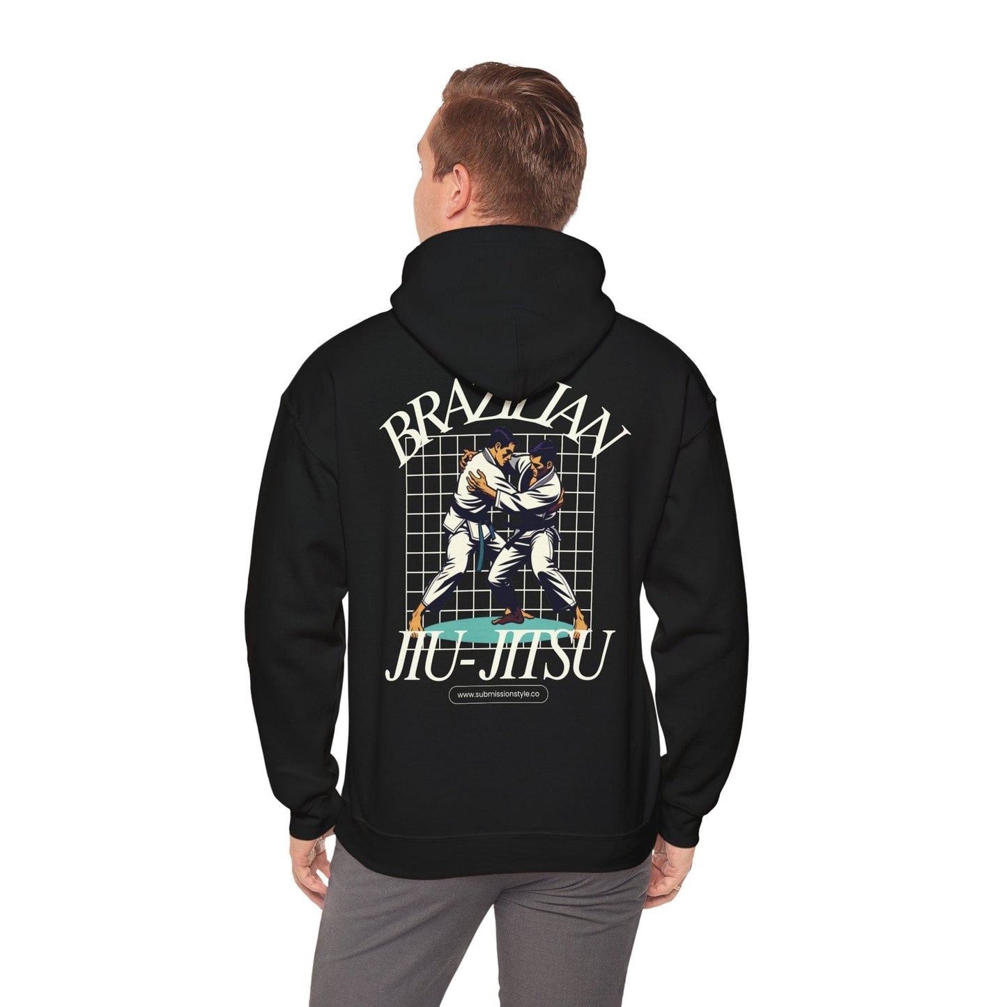 BJJ Retro Grid Hoodie