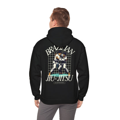 BJJ Retro Grid Hoodie