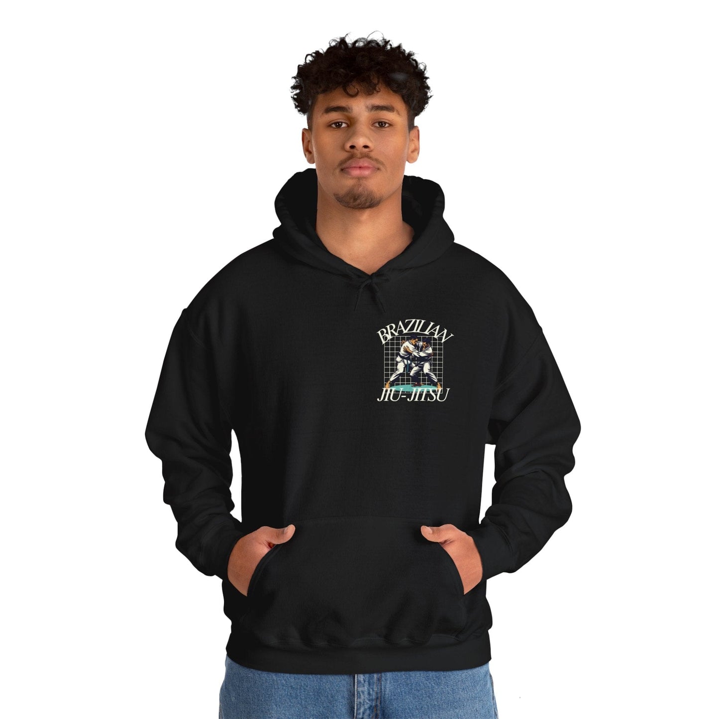 BJJ Retro Grid Hoodie