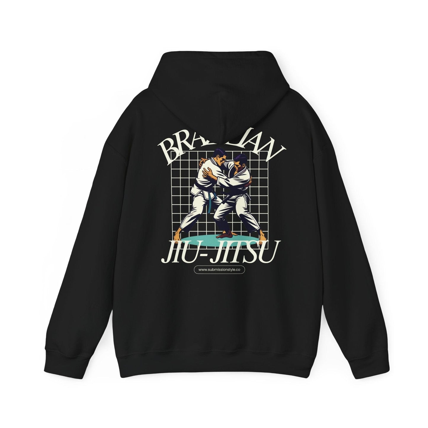 BJJ Retro Grid Hoodie