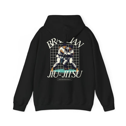 BJJ Retro Grid Hoodie