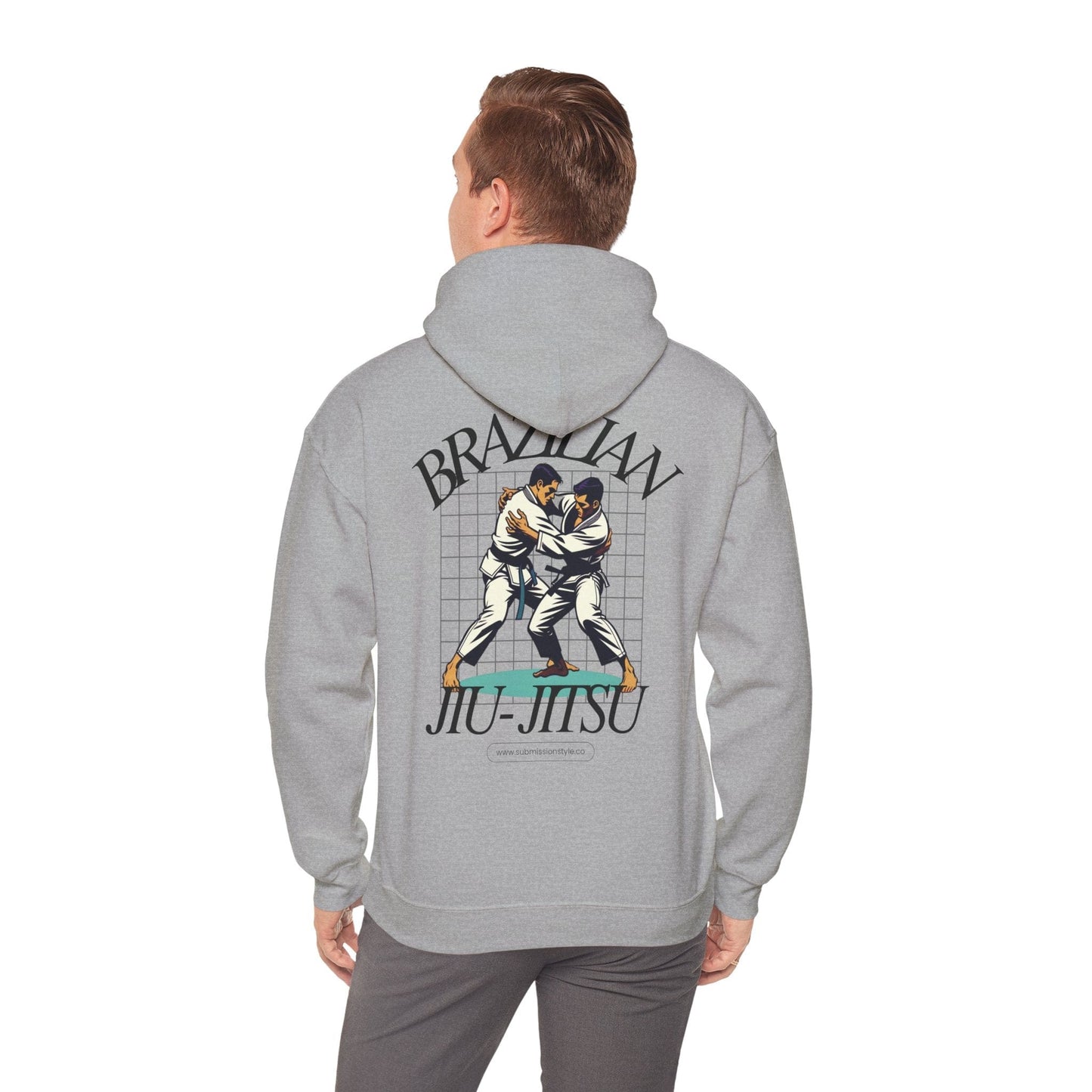 BJJ Retro Grid Hoodie